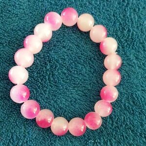 Elegant Pink Beaded Bracelet